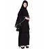Cape abaya- Black-Grey Cape abaya- Black-Grey